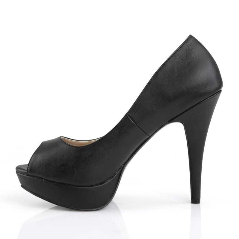 Dámské Lodičky Pleaser Chloe-01 Vegan Leather Černé | CZ CZNJGE