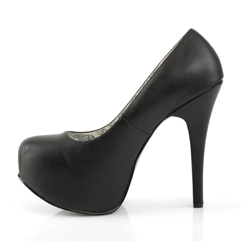 Dámské Lodičky Pleaser Teeze-06W Vegan Leather Černé | CZ CZZNPF