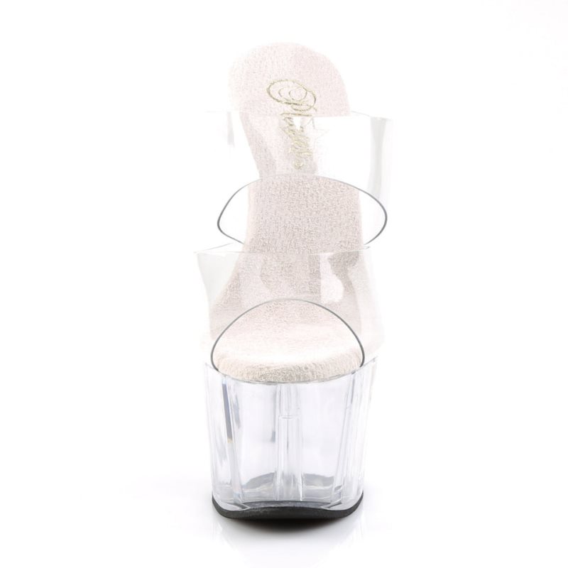 Dámské Pantofle Na Platformě Pleaser Adore-702 Clear | CZ CZTXRQ