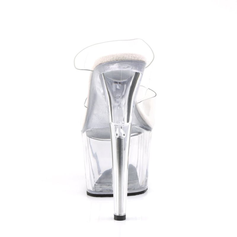 Dámské Pantofle Na Platformě Pleaser Adore-702 Clear | CZ CZTXRQ