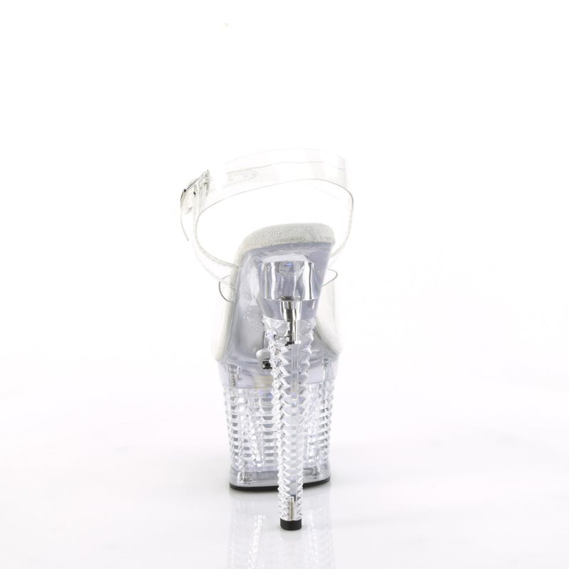 Dámské Sandály Na Platformě Pleaser Flashdance-708SPEC Clear | CZ CZAPLW