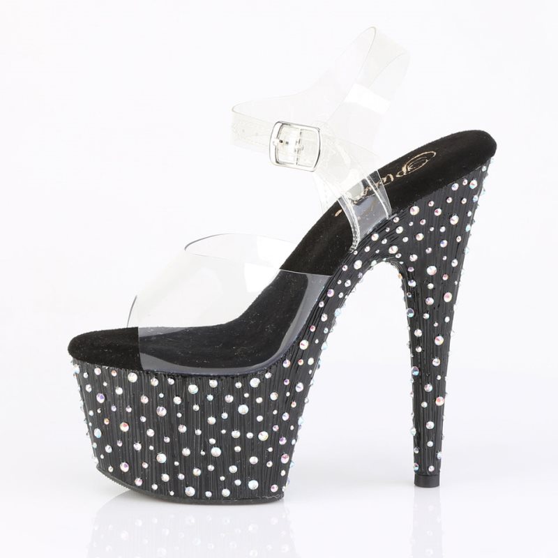 Dámské Sandály Na Platformě Pleaser Stardance-708 Rhinestones Viacfarebný | CZ CZCPTS