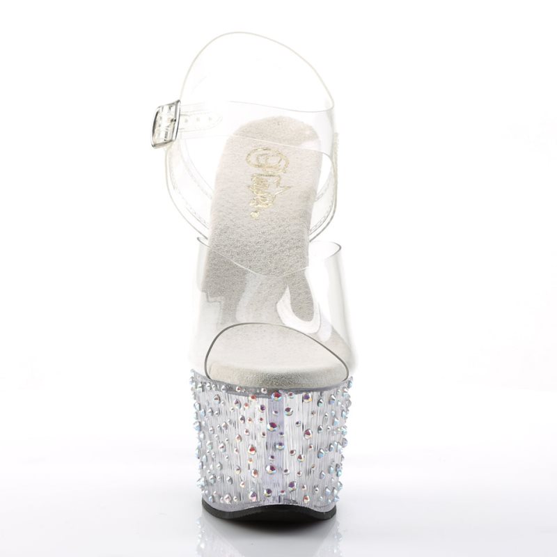 Dámské Sandály Na Platformě Pleaser Stardance-708 Rhinestones Viacfarebný | CZ CZABEI